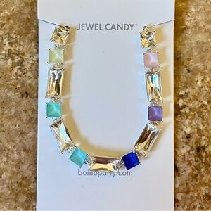 BP RBP7386 Jewel Candy The Callie Ultra Rainbow Hot Silver Bracelet HTF